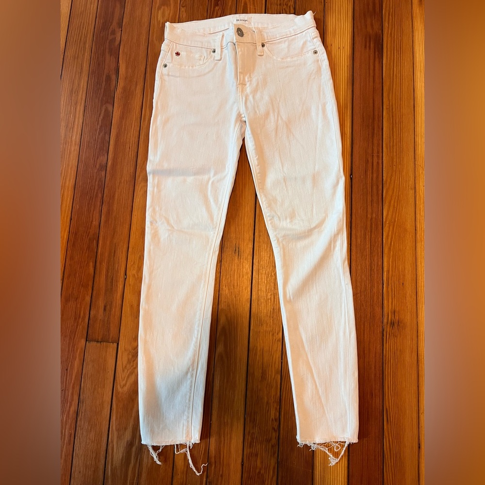 White Hudson skinny ankle jeans -Like new (worn once)